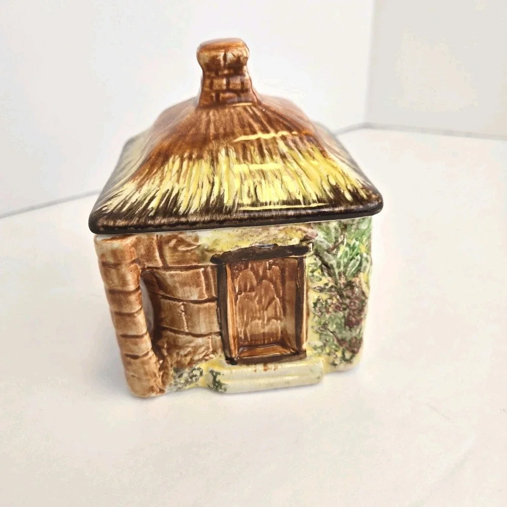 Price Kensington Cottage Ware lidded‎ Sugar Bowl Trinket Box Made In England Vtg